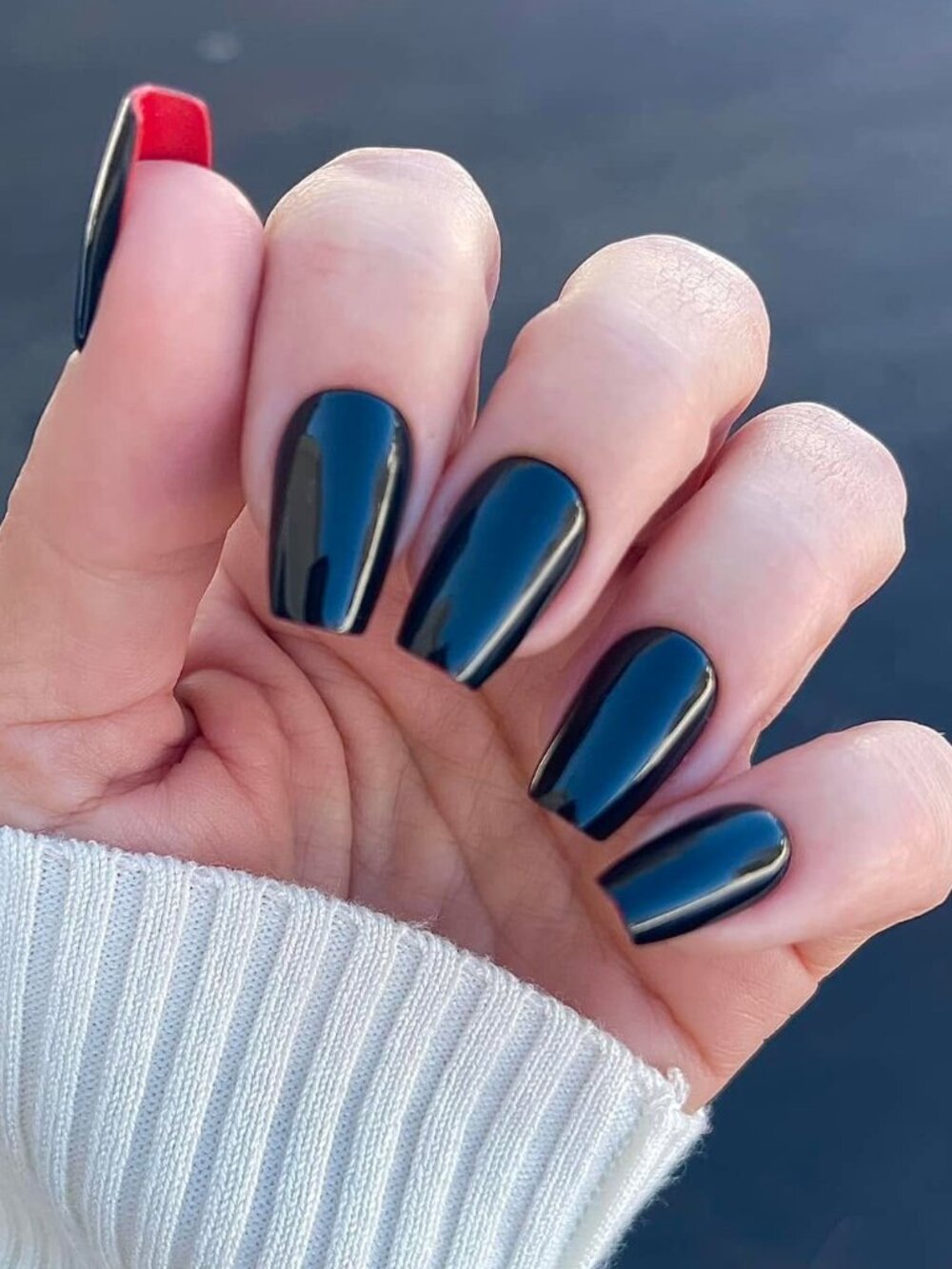 NEW Red Aspen Press-On Nail Roan in Her Red Bottoms Medium Coffin